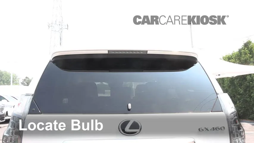 2023 Lexus GX460 4.6L V8 Luces Luz de freno central (reemplazar foco)